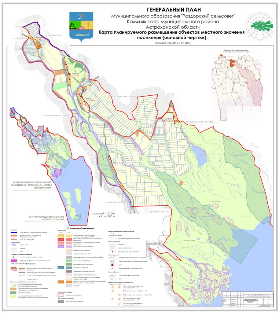 Генеральный план — Официальный сайт муниципального образования « Сельское  поселение Раздорский сельсовет» Камызякского муниципального района  Астраханской области